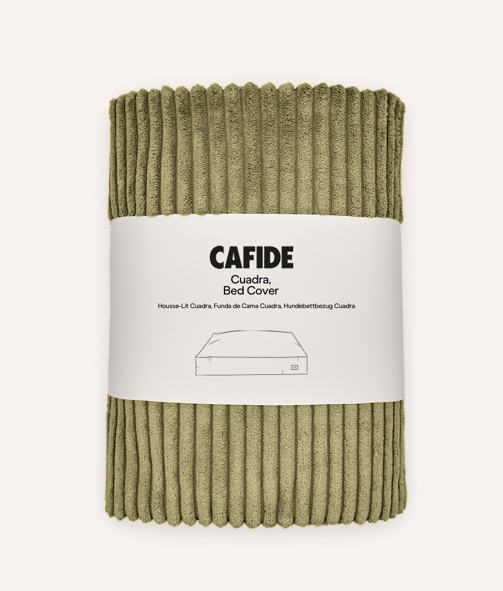 Funda de Cama Pana Verde, Cuadra